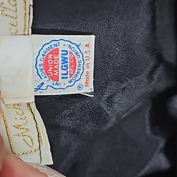 Barbara Chodos for Michael Marcella Gold Sequined+Black Taffeta Evening Jacket - Picture 12 of 17